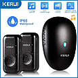 Бездротовий дверний дзвінок IP55 KERUI M521_2 black з 2 кнопками виклику. Чорний., фото 3