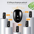 Бездротовий дверний дзвінок IP55 KERUI M521_2 black з 2 кнопками виклику. Чорний., фото 5