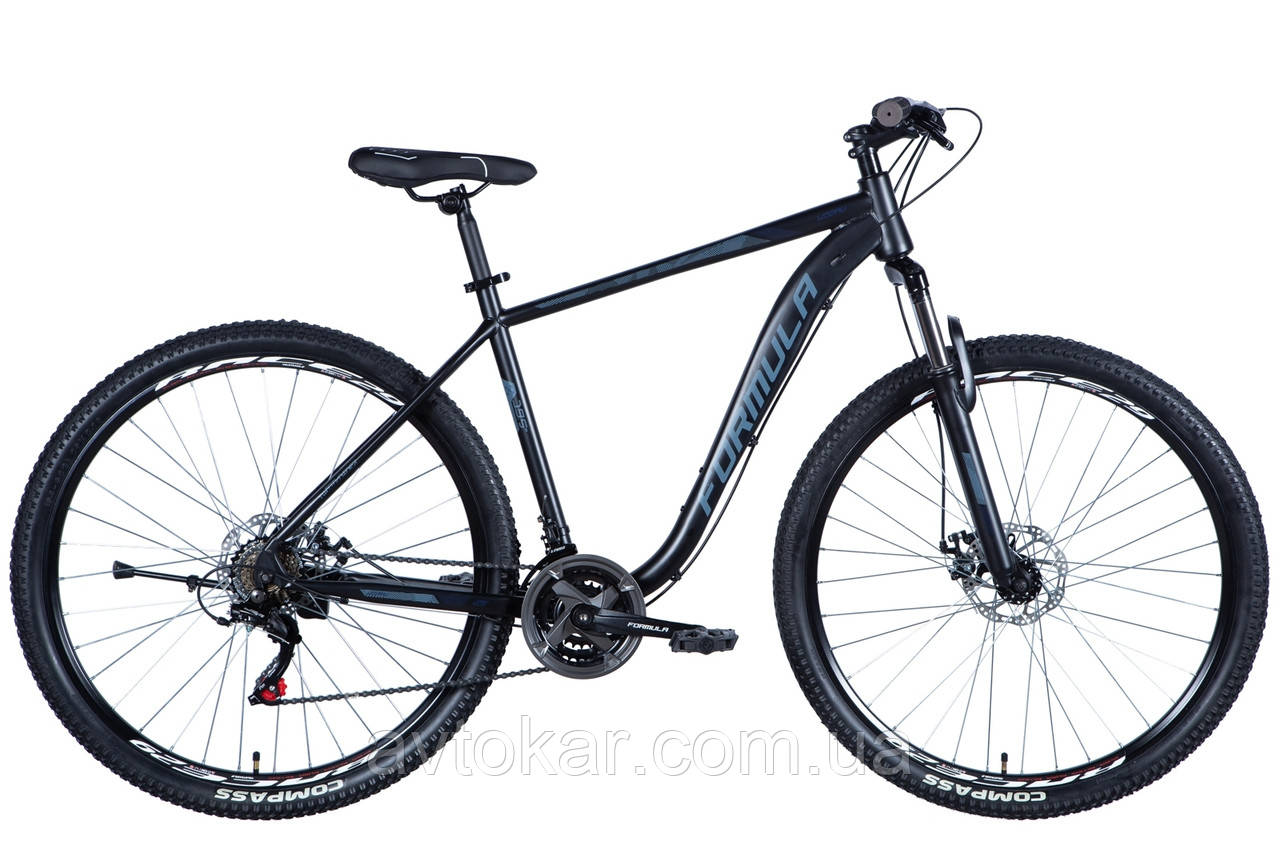 Велосипед ST 29" Formula KOZAK AM DD рама- 2024 (чорно-сірий (м)) ORG