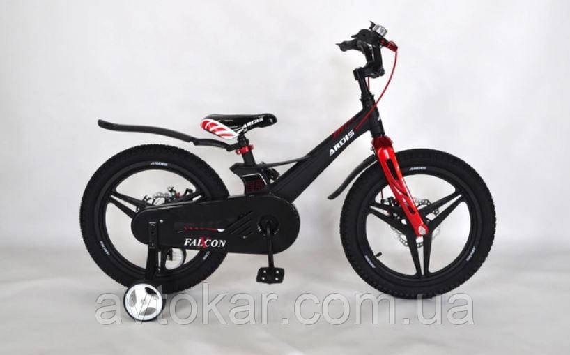 Велосипед дитячий ARDIS MG FALCON-X 18" колеса на литих дисках і магнієвій рамі Чорний ORG