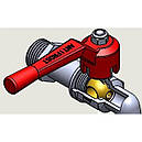 Кран зі штуцером Selba Antifrost 1/2″ водорозбірний для поливу SL1583, фото 4