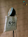 Екоторба-шопер без малюнка для покупок ручки стрічки без друка Розмір: 35см х 38см, фото 9