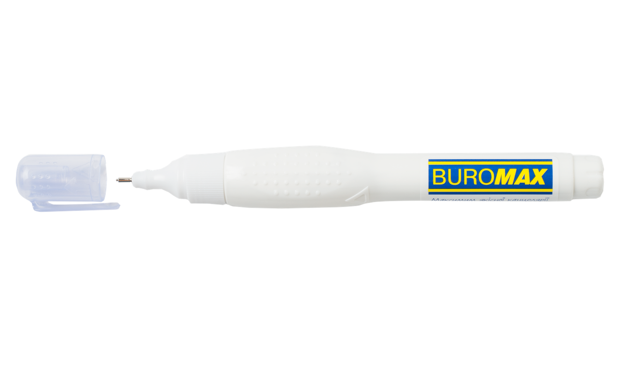 Коректор - ручка 12 мл з металевим накінечником Buromax BM.1034, фото 1