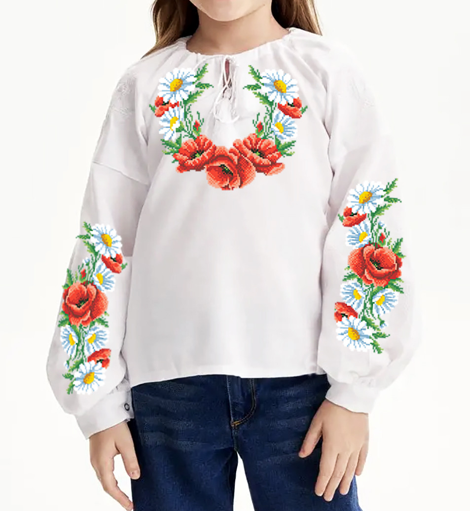 Заготовка вишиванки для дівчинки №  113-БД, фото 1