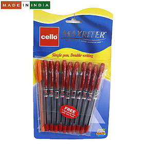 Ручка масляна червона Cello Maxriter