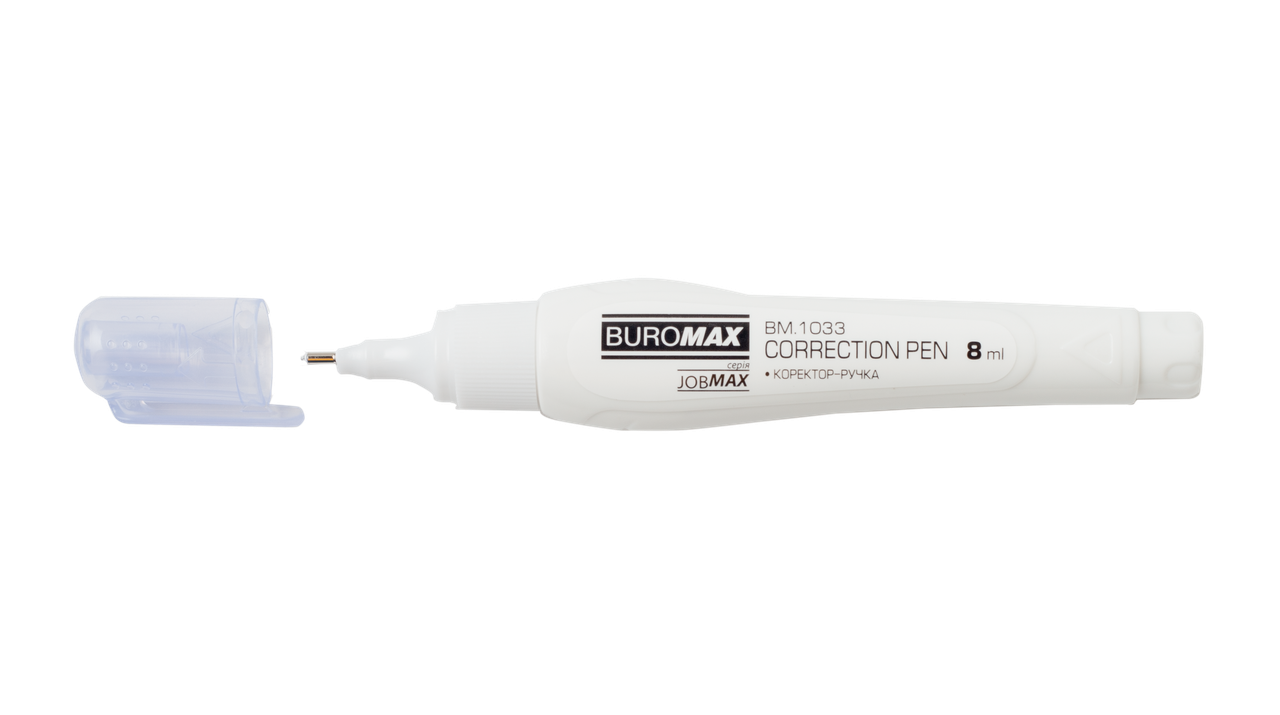 Коректор - ручка 8 мл з металевим накінечником Buromax BM.1033, фото 1