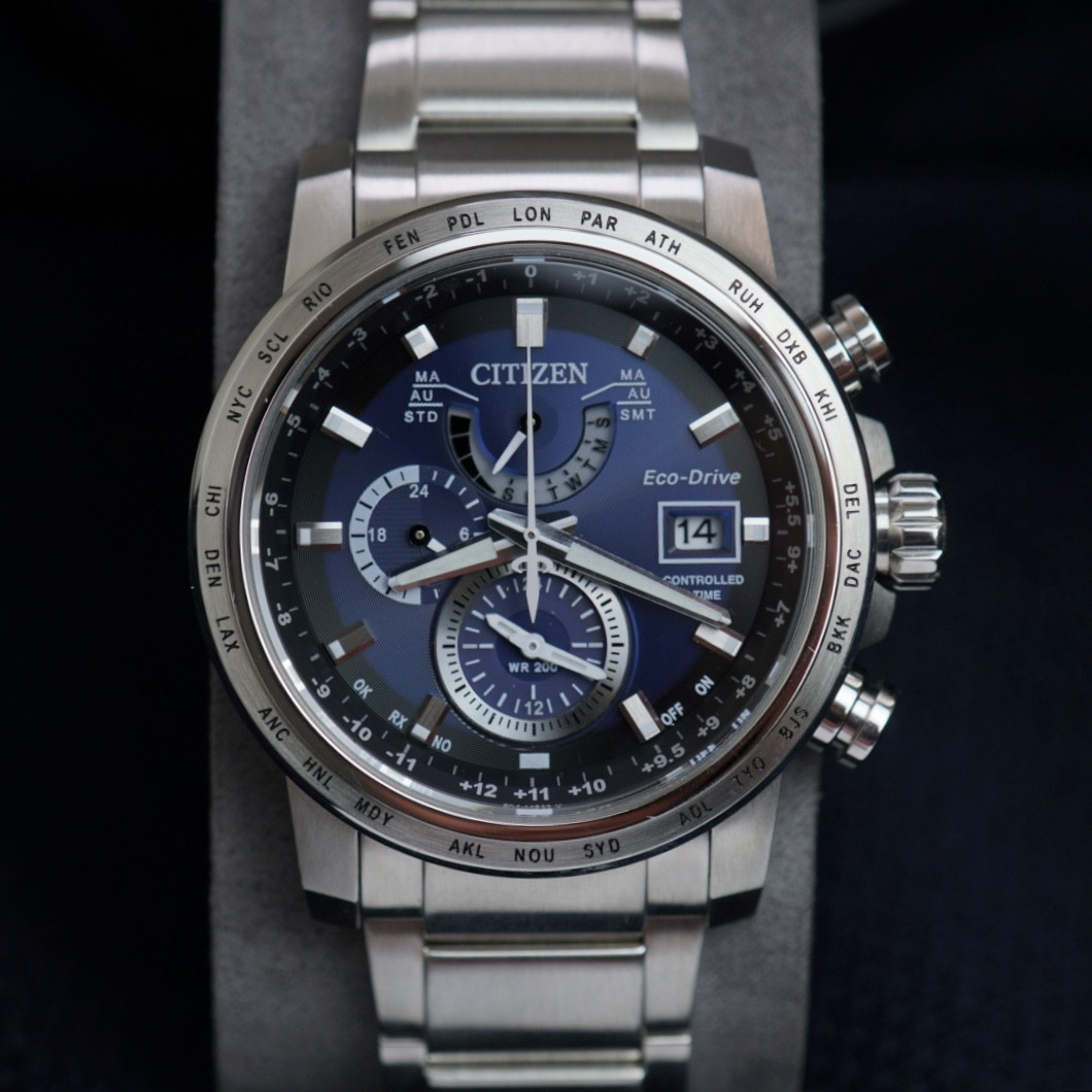 Citizen AT9070-51L Eco-Drive Radio controlled Sapphire World Time