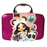 Дитяча косметика рум`яна, помади, лаки, пензлики, у валізі 18*7*11см ( B150), фото 2