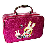 Дитяча косметика рум`яна, помади, лаки, пензлики, у валізі 18*7*11см ( B150), фото 3