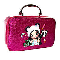 Дитяча косметика рум`яна, помади, лаки, пензлики, у валізі 18*7*11см ( B150), фото 6