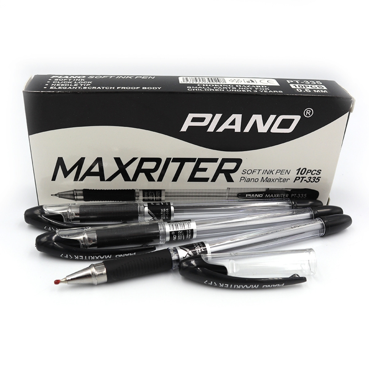 Ручка масляна чорна Piano РТ-335 Maxriter