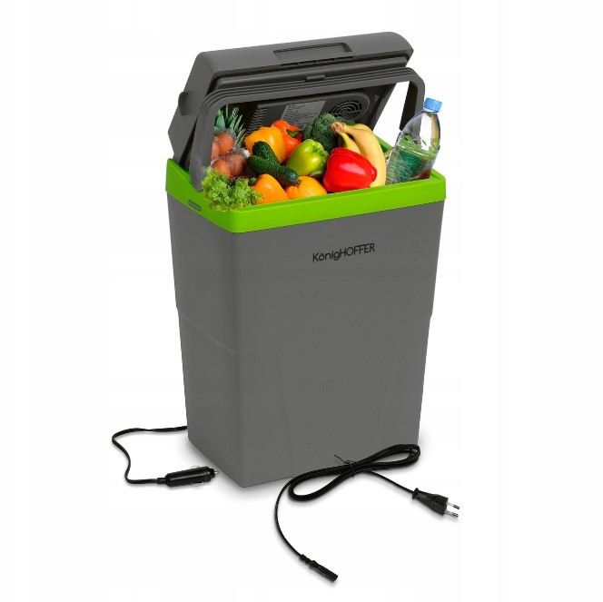 Дорожній холодильник автохолодильник KonigHOFFER Frigo 22 л 12 V / 230 V USB Сірий