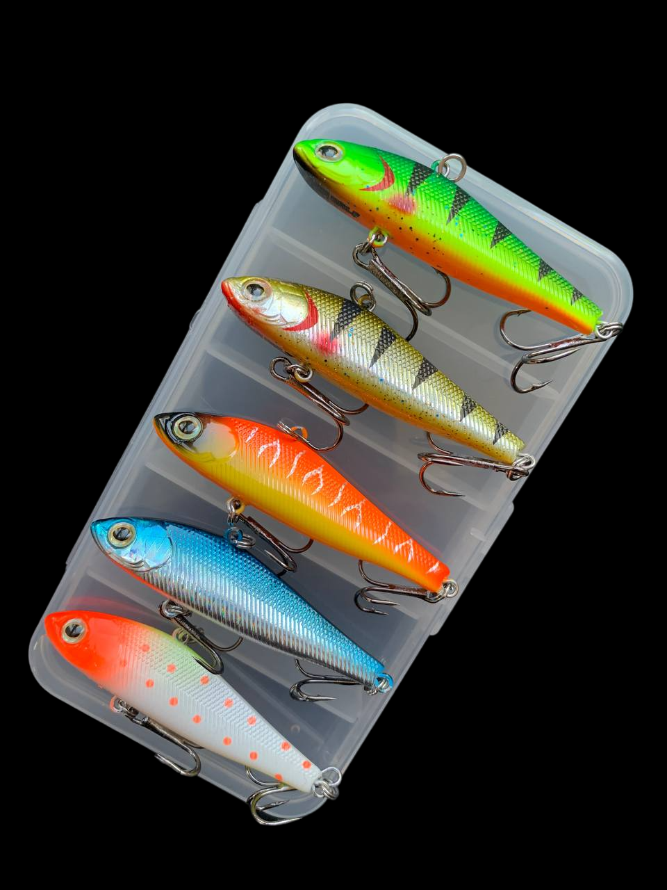 Воблер Columbia Baits Rigge VIB 63мм 8.8g  (набір 5шт+коробка)