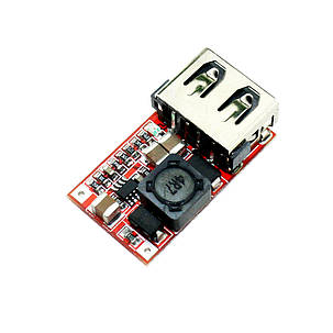 USB стабілізатор знижувальний DC-DC 24-5 В, фото 1