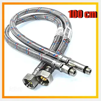 Шланг для змішувача голка (М10) 100 см, пара, KOER (ЧЕХІЯ)