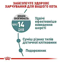 Сухий корм для виведення вовни у котів Royal Canin Hairball Care свійський птах 2 кг, фото 4