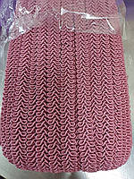 Тасьма шубна косичка сливова " фрез", ширина 1.2 см (1 паковання-50 метрів)