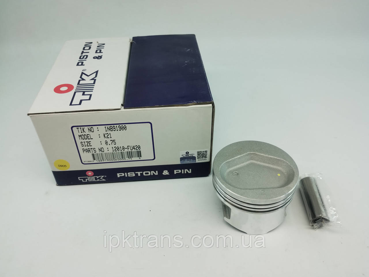 Поршень двигуна NISSAN K21 +0,75 TIK, Taiwan № 12010-FU420, 12010FU420