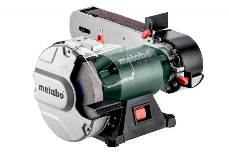 Професійне комбіноване точило Metabo BS 200 Plus : 600 Вт, диск 200мм,шліфстрічка 1020мм, 2.7 Нм, фото 1