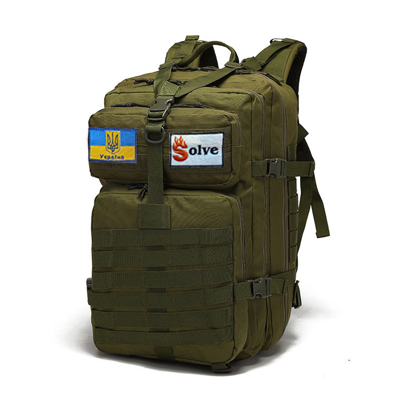 Тактичний похідний рюкзак Solve Олива на 45 л D3-GGL-301 PeremogaUA