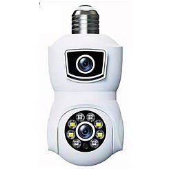 Бездротова IP камера в патрон для лампочки Е-27 WI FI PTZ-Lamp 2 камери V380 M