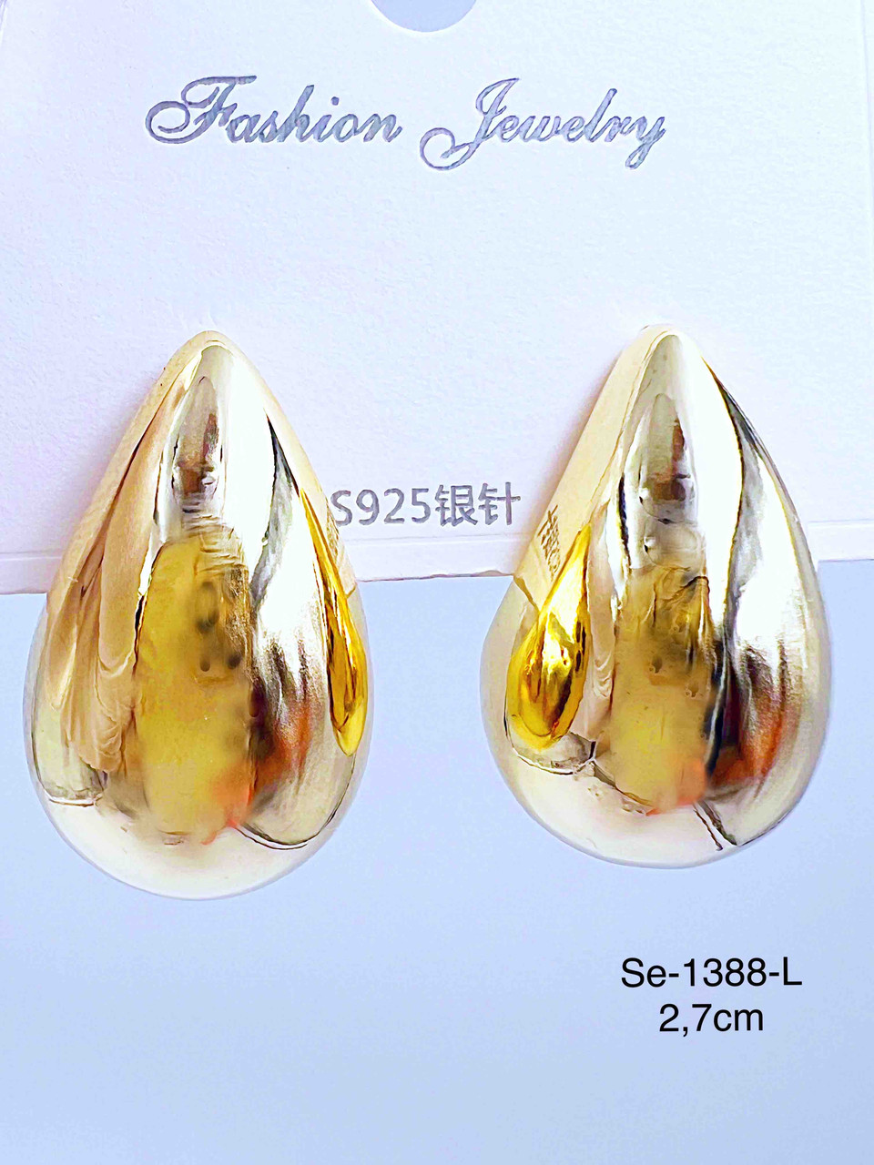 Сережки Stainlees Steel (14-K)