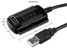 USB-адаптер SATA IDE 3в1