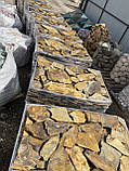 Сланець закарпатський коричнево-жовтий / камінь для доріжок та облицювання, фото 3