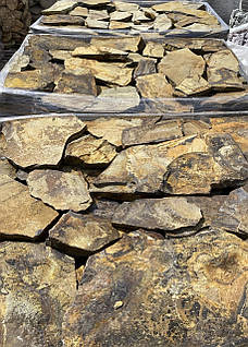 Сланець закарпатський коричнево-жовтий / камінь для доріжок та облицювання