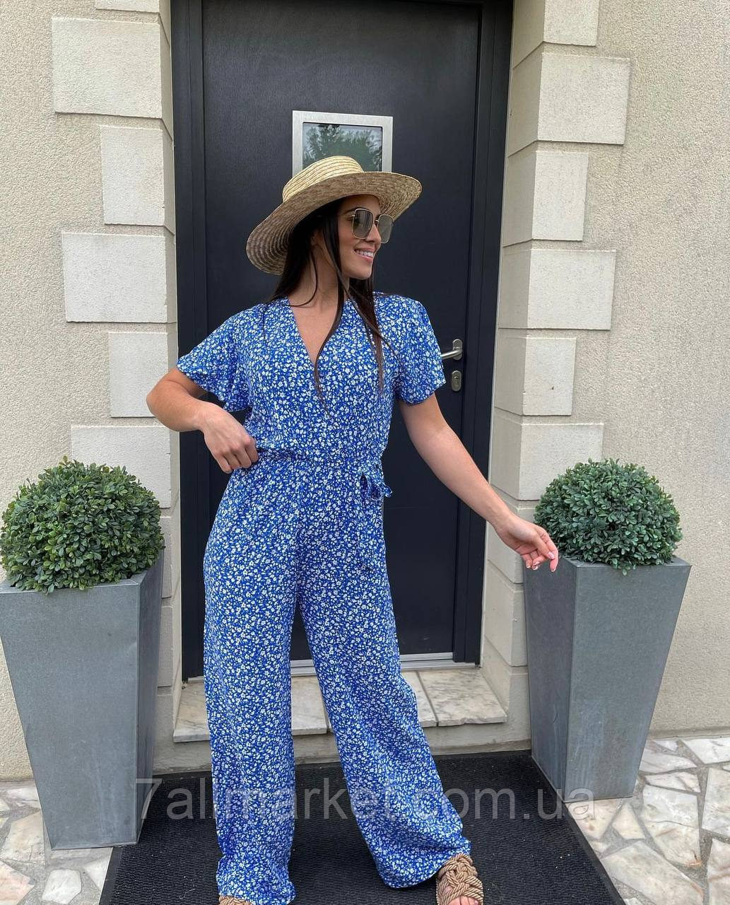 Комбінезон жіночий софт із принтом Розміри: 42-48 (4кв) "Grand Fashion" недорого від прямого постачальника