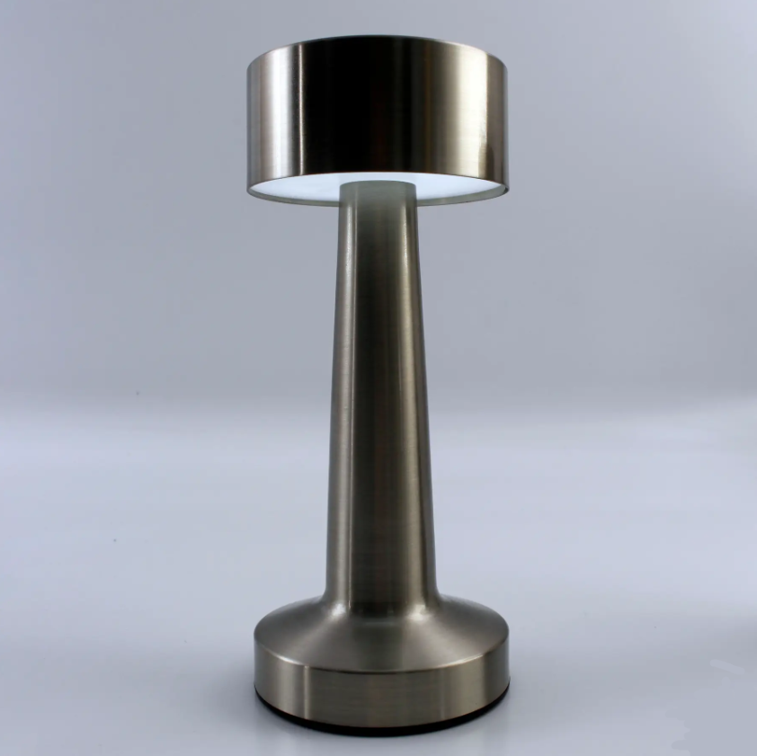 Настільна світлодіодна акумуляторна лампа Esllse DOWN LIGHT 2W R-SENSOR-85x215-SILVER-DC5V/1A-IP20