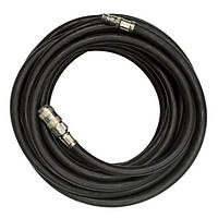 Шланг гумовий повітряний армований зі швидкороз'ємними з'єднаннями INTERTOOL PT-1721 : до 20 атм 6 x 13 мм 20м VSA