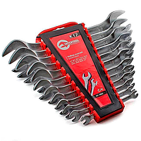 Якісний набір ключів  ріжкових, 12шт. 6-32мм. CrV. INTERTOOL HT-1003 VSA