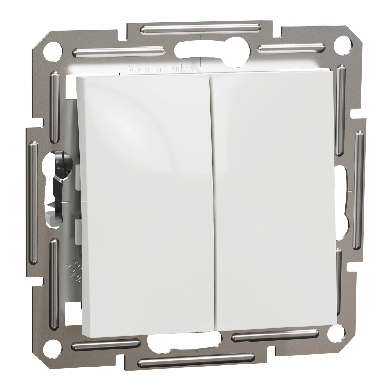 Вимикач двоклавішний прохідний Schneider Electric Asfora Білий EPH0600121, фото 1