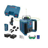 Професійний ротаційний лазерний нівелір BOSCH GRL 300 HVG SET Professional : зелений промінь, оригінал (0601061700) VSA