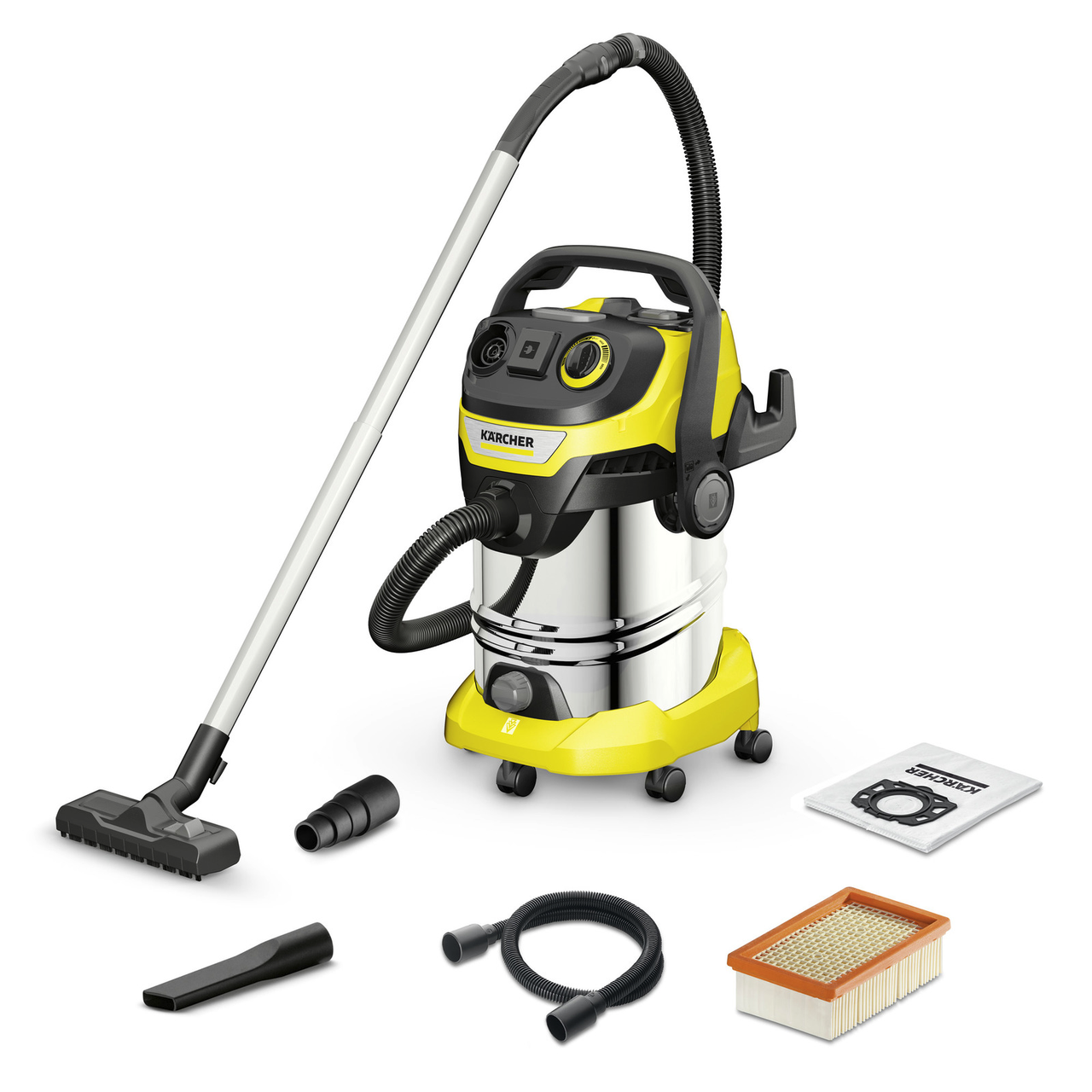 Професійний пилосос Karcher WD 6 P S V-30/6/22/T : 1300Вт, бак 30л, прибирання сухе/вологе VSA