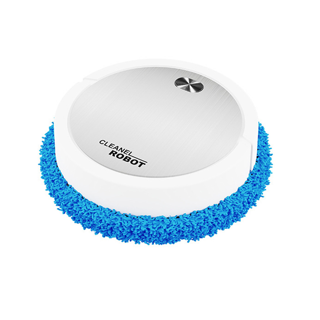 Пилосос-робот круглий акумуляторний Vacuum cleaner LY-540 Робот-пилосос для вологого та сухого прибирання Білий, фото 1