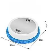 Пилосос-робот круглий акумуляторний Vacuum cleaner LY-540 Робот-пилосос для вологого та сухого прибирання Білий, фото 6