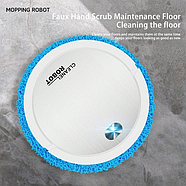 Пилосос-робот круглий акумуляторний Vacuum cleaner LY-540 Робот-пилосос для вологого та сухого прибирання Білий, фото 3