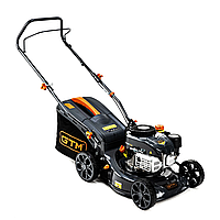 Потужна газонокосарка бензинова GTM LM42 несамохідна : 2.9 кВт, 500 м², ширина 42 см, висота 25-75 см, 45 л VSA