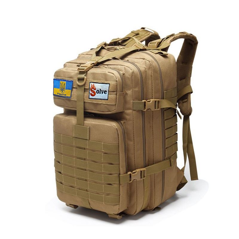 Тактичний похідний рюкзак Solve Койот на 45 л D3-GGL-302 PeremogaUA