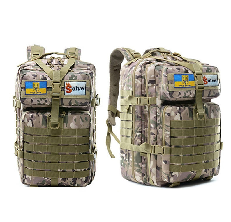 Тактичний похідний рюкзак Solve на 45 л D3-GGL-305 Мультикам.PeremogaUA