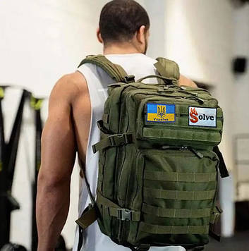 Тактичний похідний рюкзак Solve на 45 л KT6003001 Олива  peremogaua