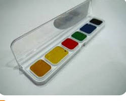 Акварель акварельні фарби 6 кольорів медові 19С1248-08