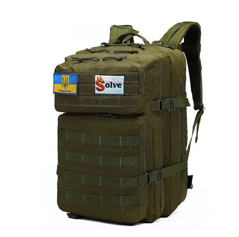 Тактичний похідний рюкзак Solve Олива на 45 л KT6003001 peremogaua