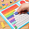 Fraction Game магнітна книга для дітей тренажер з математики в комплекті йде маркер, фото 6