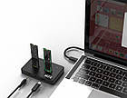 Док-станція клонувальник XON MemoryDock для двох M.2 NGFF (SATA) USB 3.1 Type-C Чорна (XMD1C13NG2PB 6457), фото 8