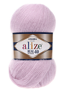 Angora Real 40 Alize-27 світло-бузковий