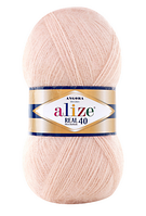 Angora Real 40 Alize-404 беж с розовинкою