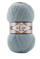 Angora Real 40 Alize-575 сіра лазур